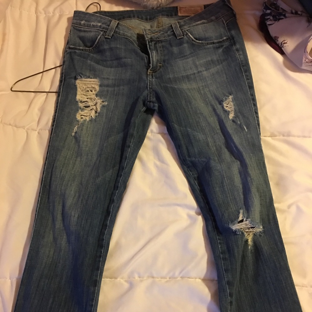 Siwy denim distressed crop jeans sz 29